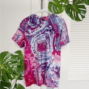 (M) NWOT Handmade Geode Tie Dye Shirt